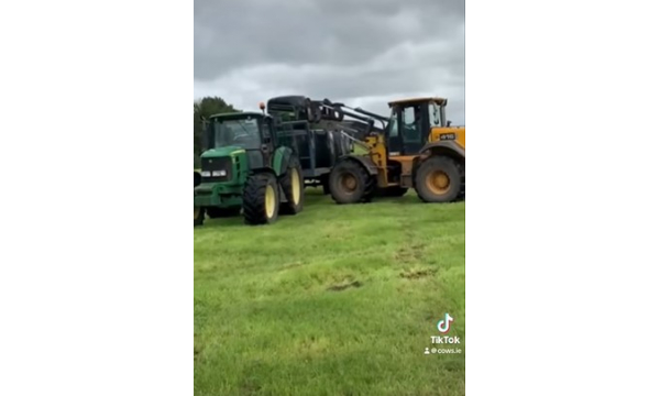 Baling Silage From Our Grazing Paddocks on the Cows.ie Farm