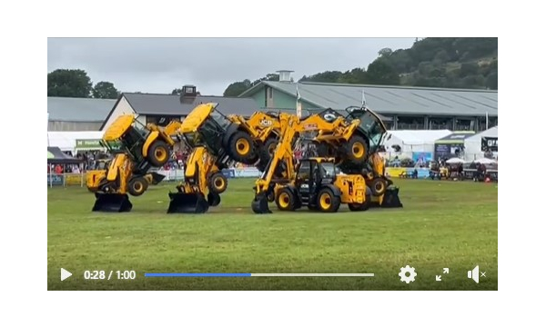 Shane attended The Royal Welsh Show Yesterday and managed to catch the Dancing JCB's.